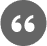 Stylized quotation mark symbol.